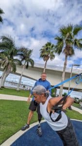 Personal Trainer coaching a client in Sarasota