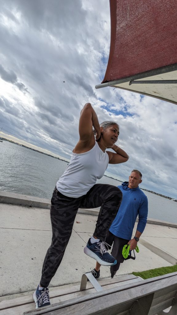 Balance training for strength on the waterfront in Sarasota